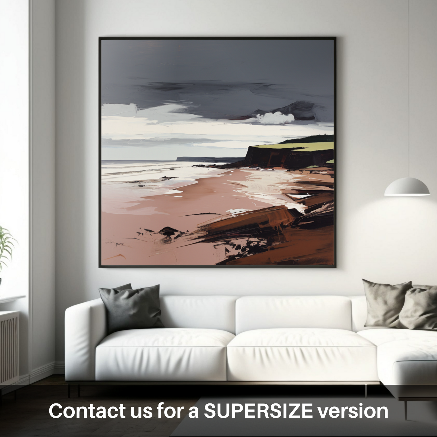 Huge supersize print of Lunan Bay, Angus in summer