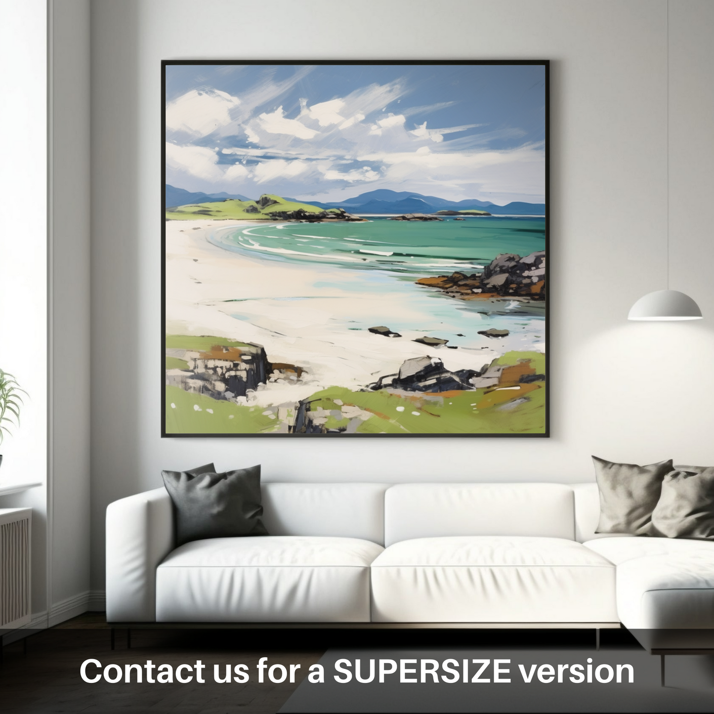 Huge supersize print of Mellon Udrigle Beach, Wester Ross in summer