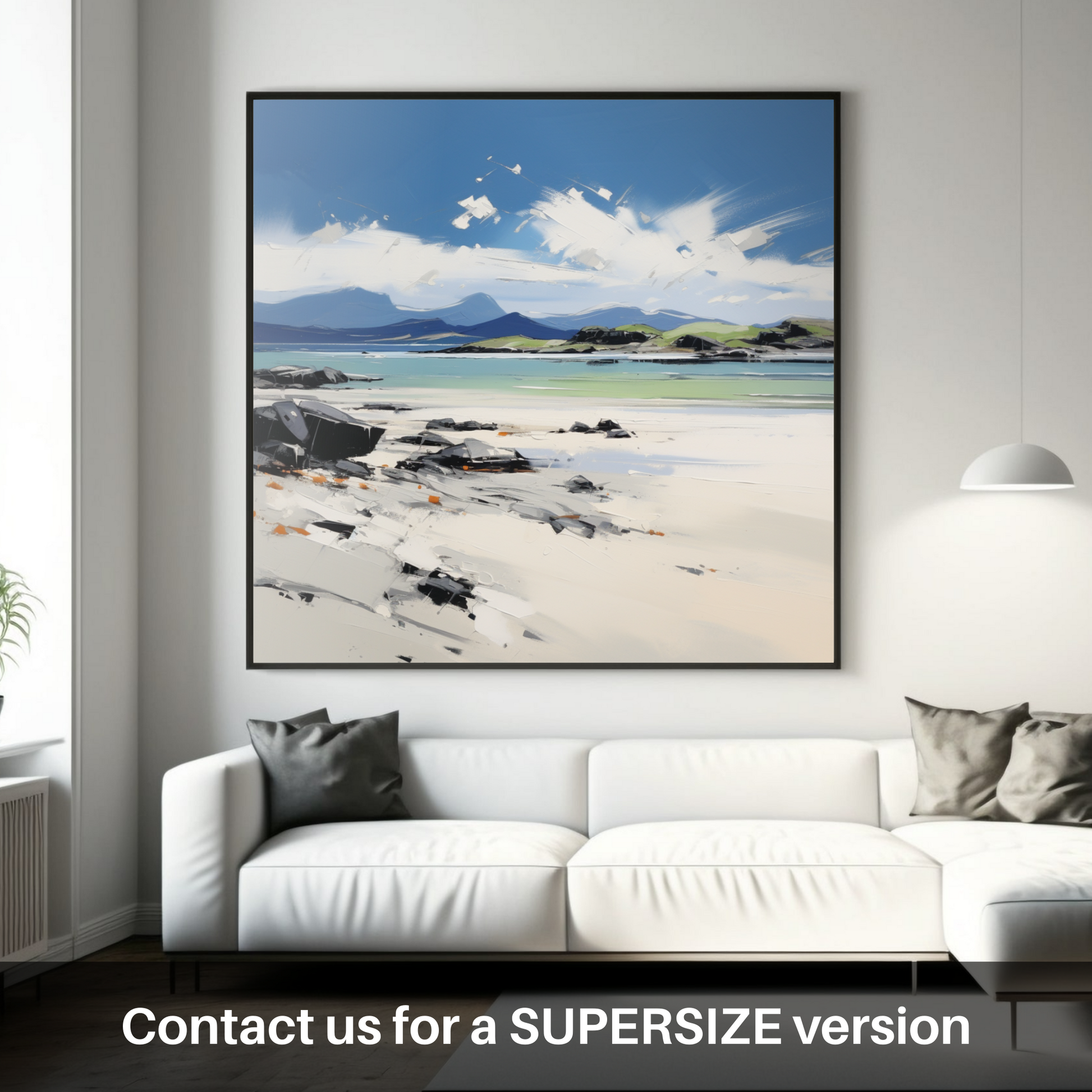 Huge supersize print of Mellon Udrigle Beach, Wester Ross in summer