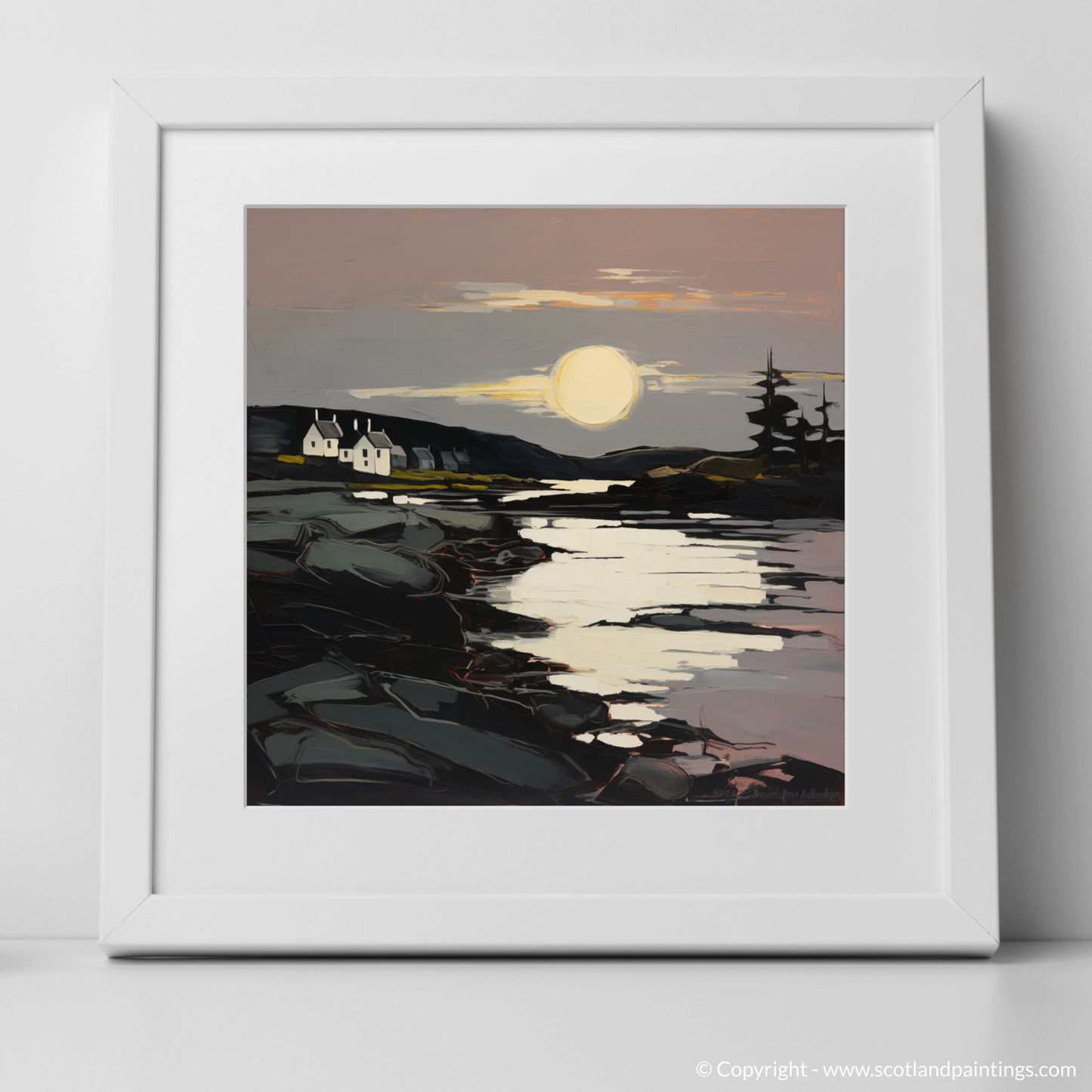 Painting and Art Print of Largo Bay, Fife. Twilight Embrace of Largo Bay.