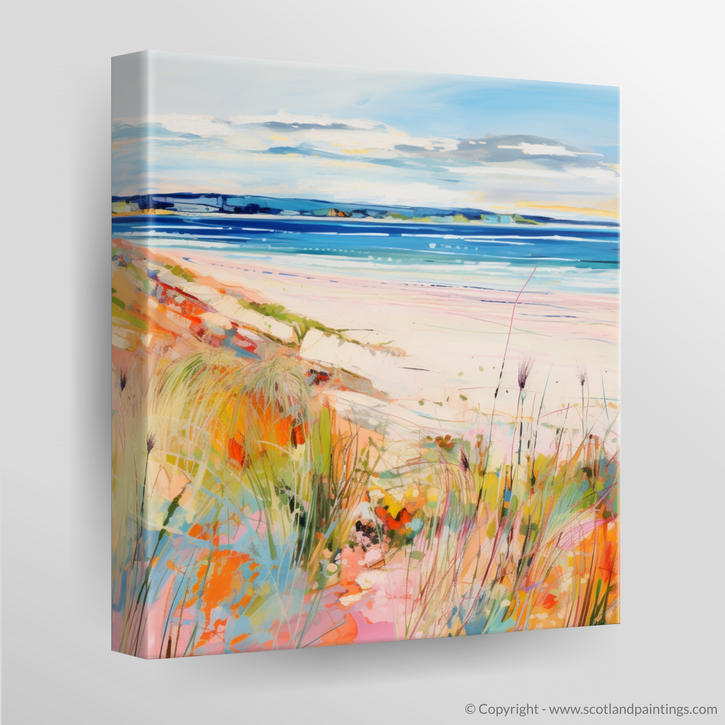 Canvas Print of Nairn Beach, Nairn in summer