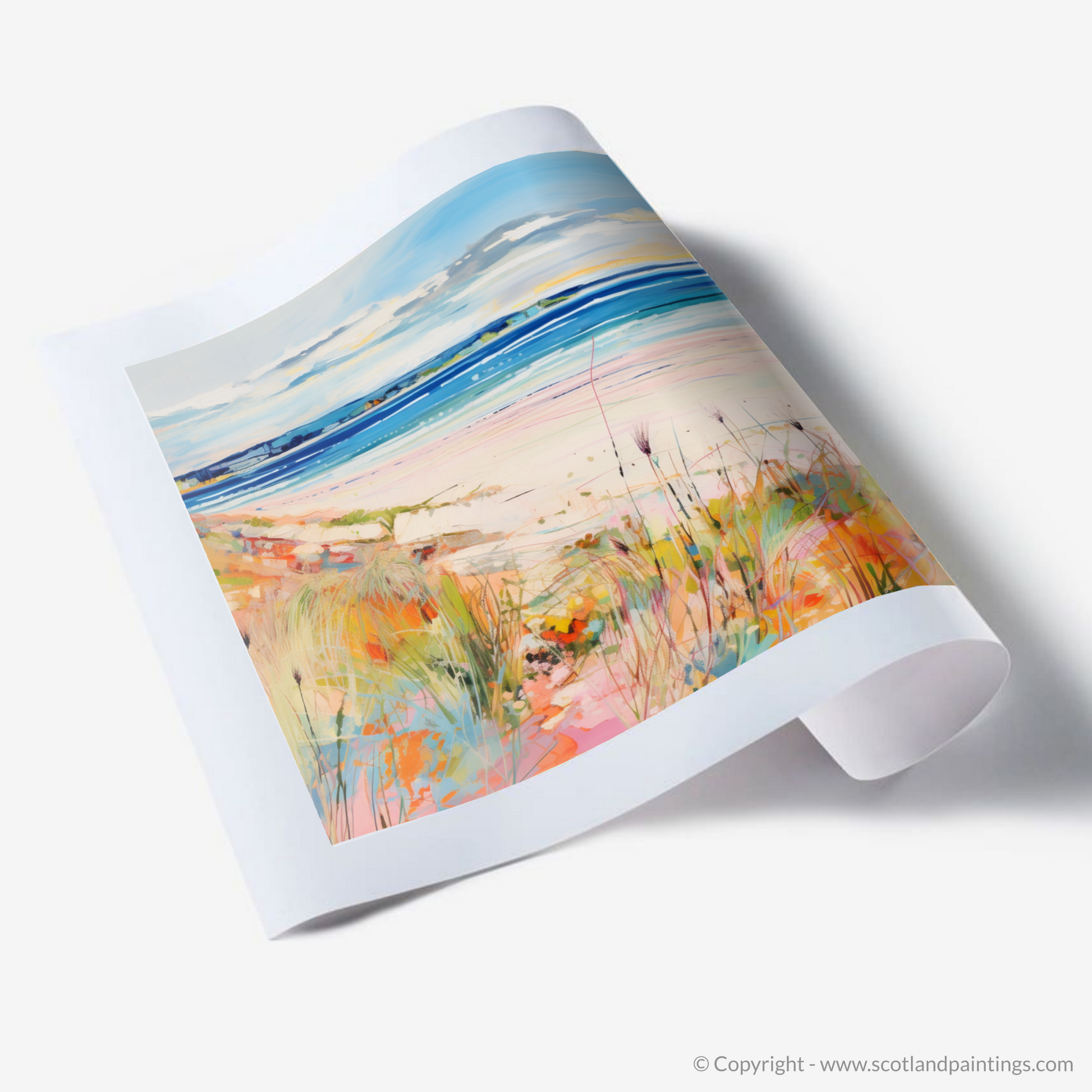 Art Print of Nairn Beach, Nairn in summer