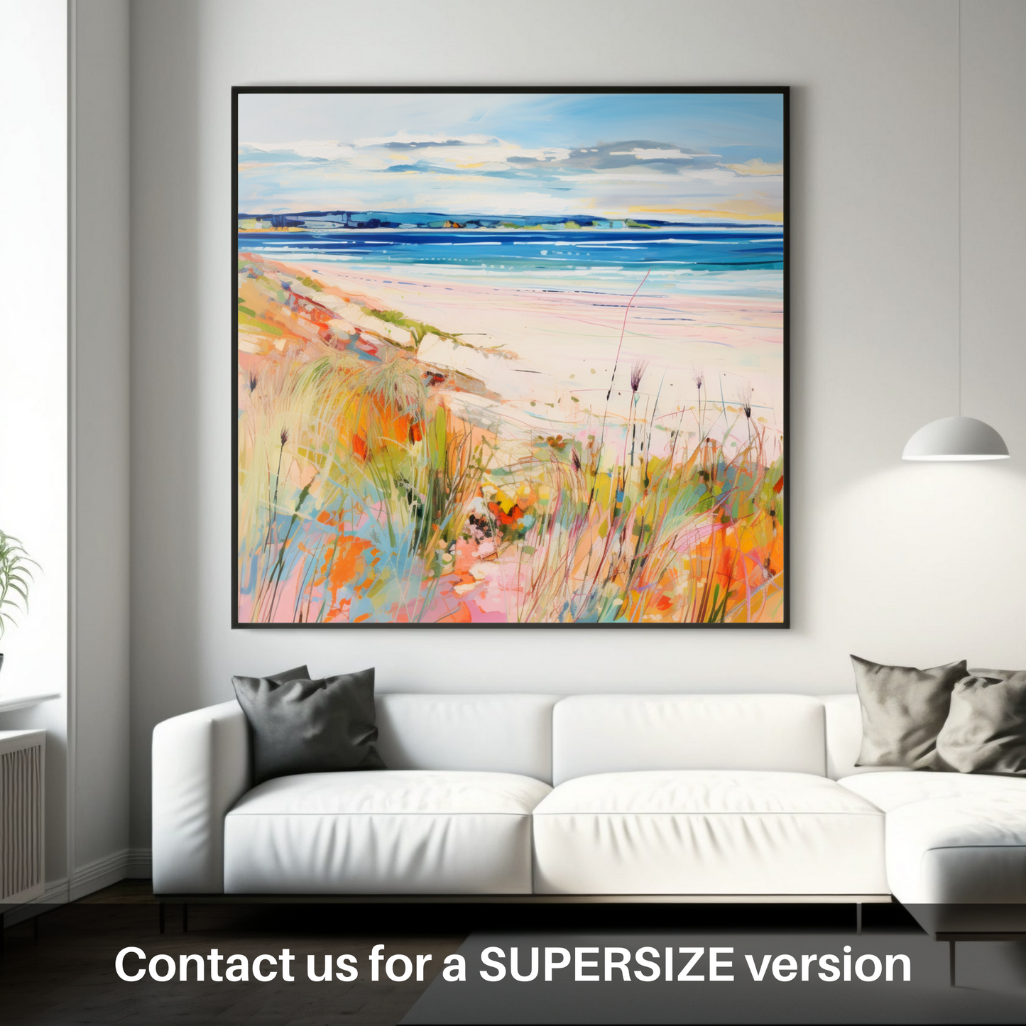 Huge supersize print of Nairn Beach, Nairn in summer
