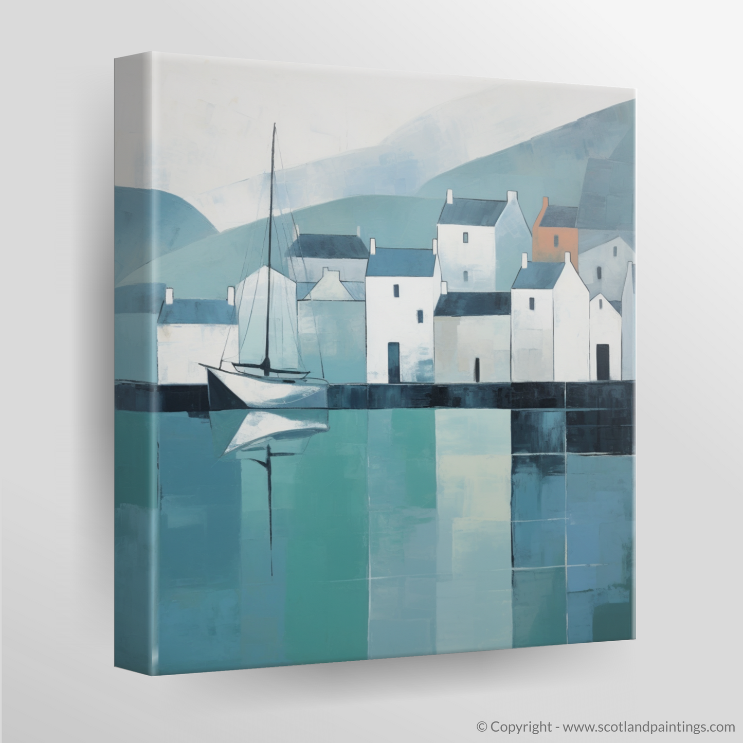 Serenity at Portree Harbour: A Minimalist Tribute