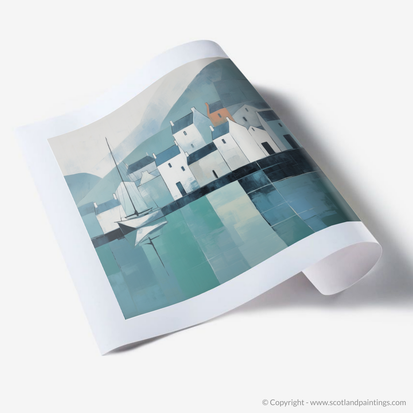 Serenity at Portree Harbour: A Minimalist Tribute