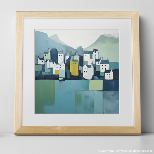 Portree Harbour Essence: A Minimalist Tribute to Isle of Skye's Serenity