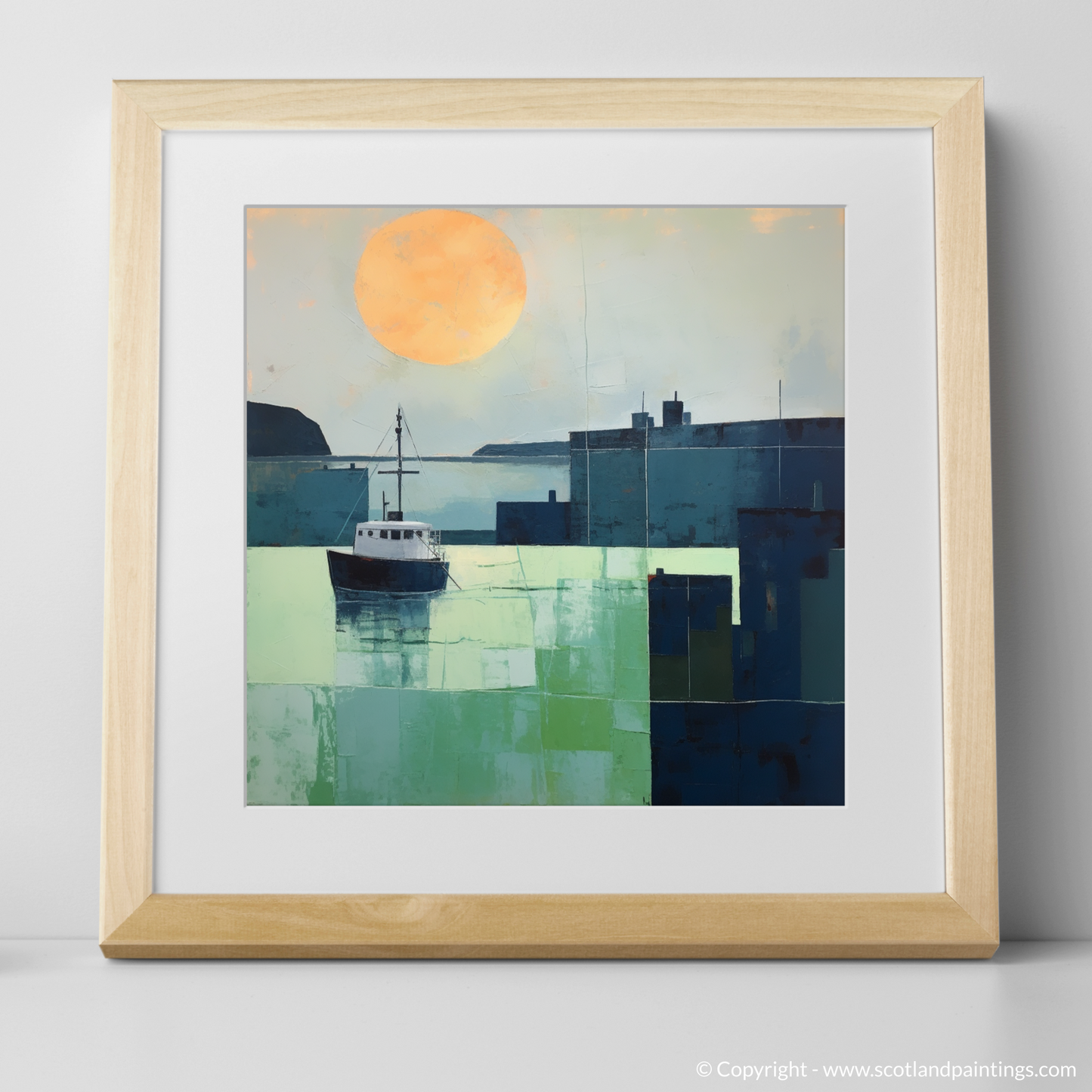 Craobh Haven Harbour at Dusk: A Study in Minimalist Serenity