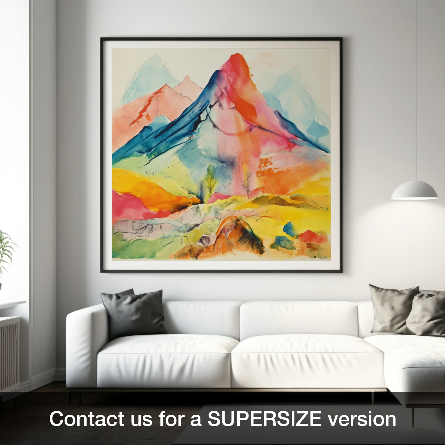 Vibrant Highland Rhapsody: An Abstract Ode to Stob Dearg