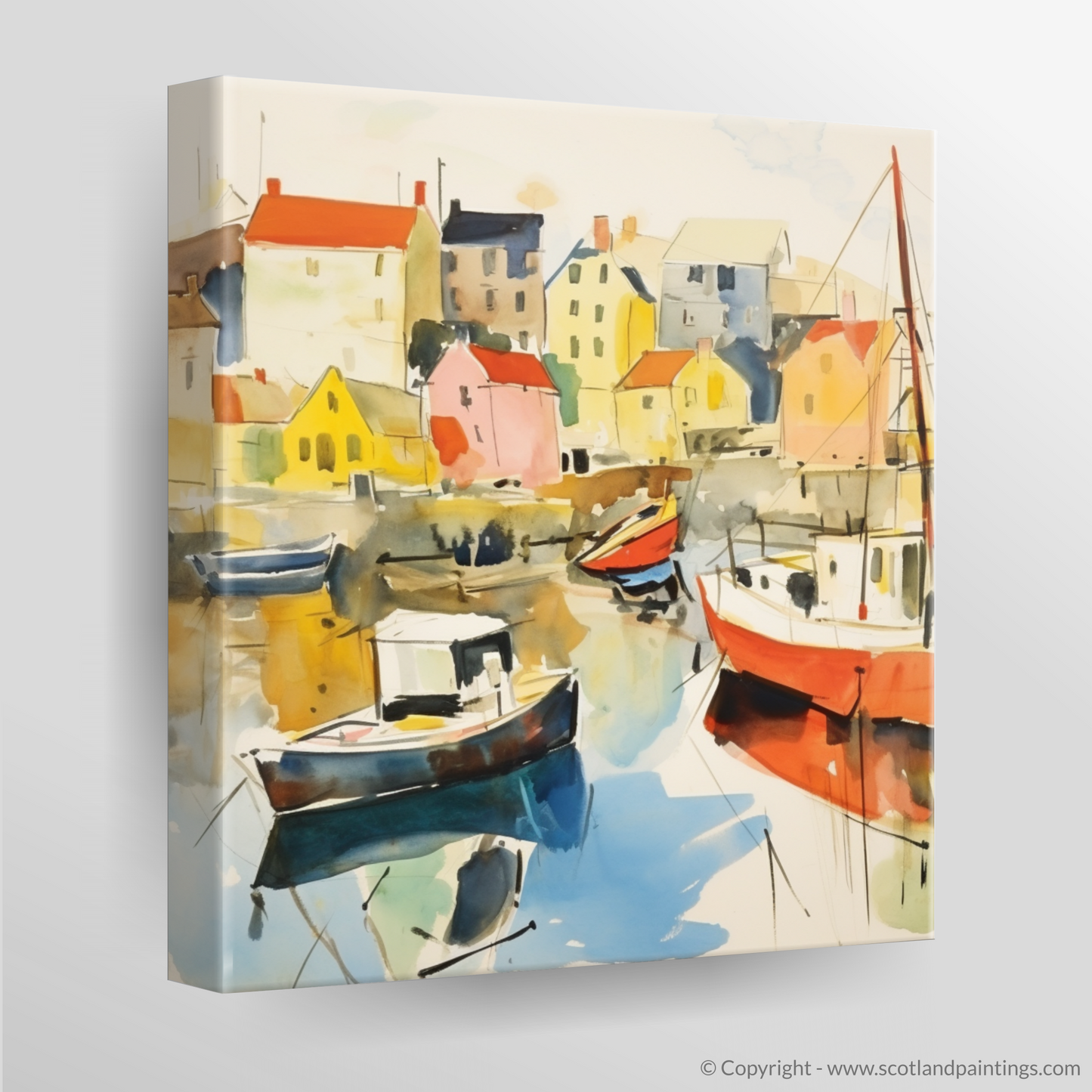 Abstract Whimsy of Findochty Harbour