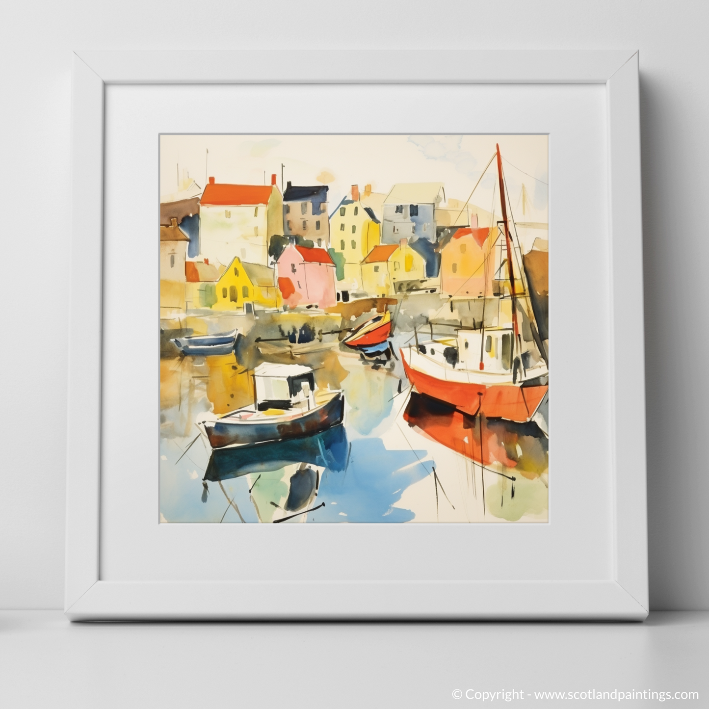 Abstract Whimsy of Findochty Harbour