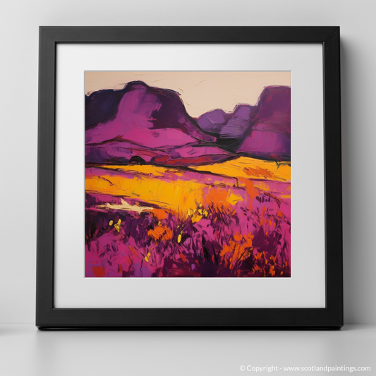 Highland Hues: An Abstract Ode to Purple Heather in Glencoe