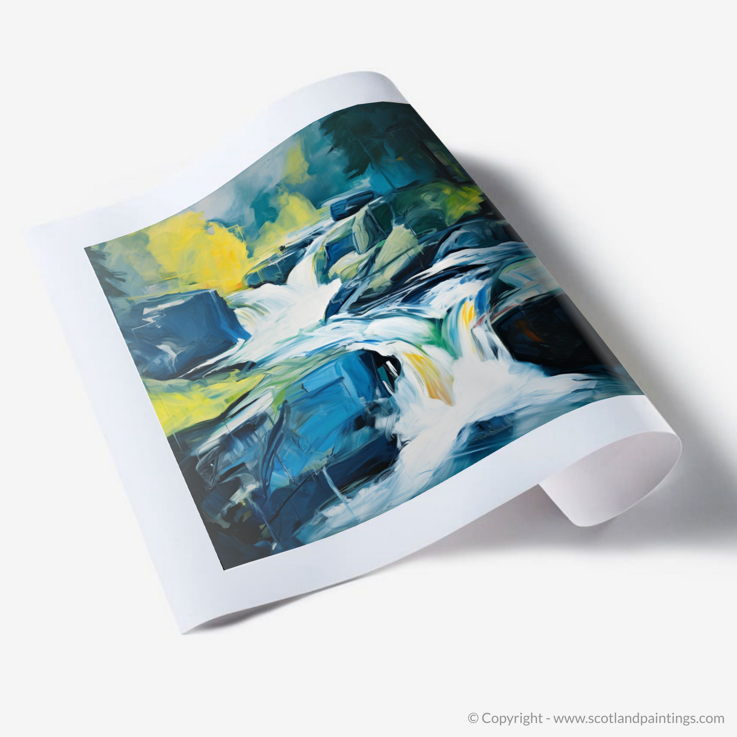 Abstract Expressionism of the Falls of Dochart