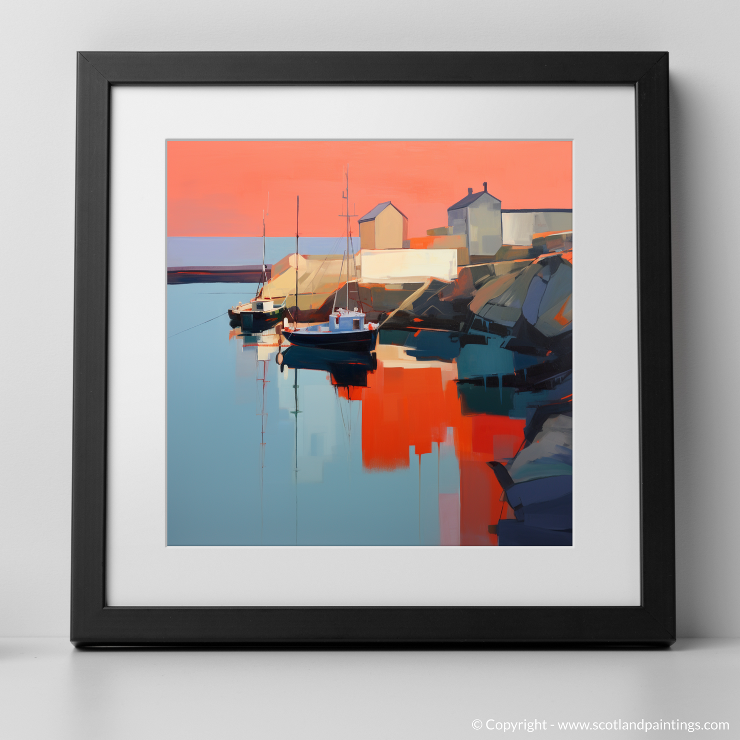 Dusk at Portnahaven: A Contemporary Harbour Reflection