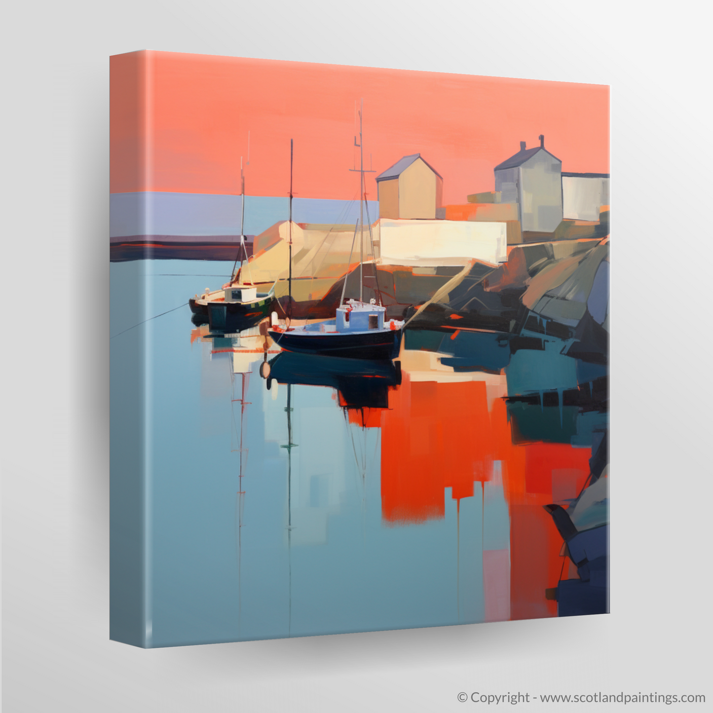 Dusk at Portnahaven: A Contemporary Harbour Reflection