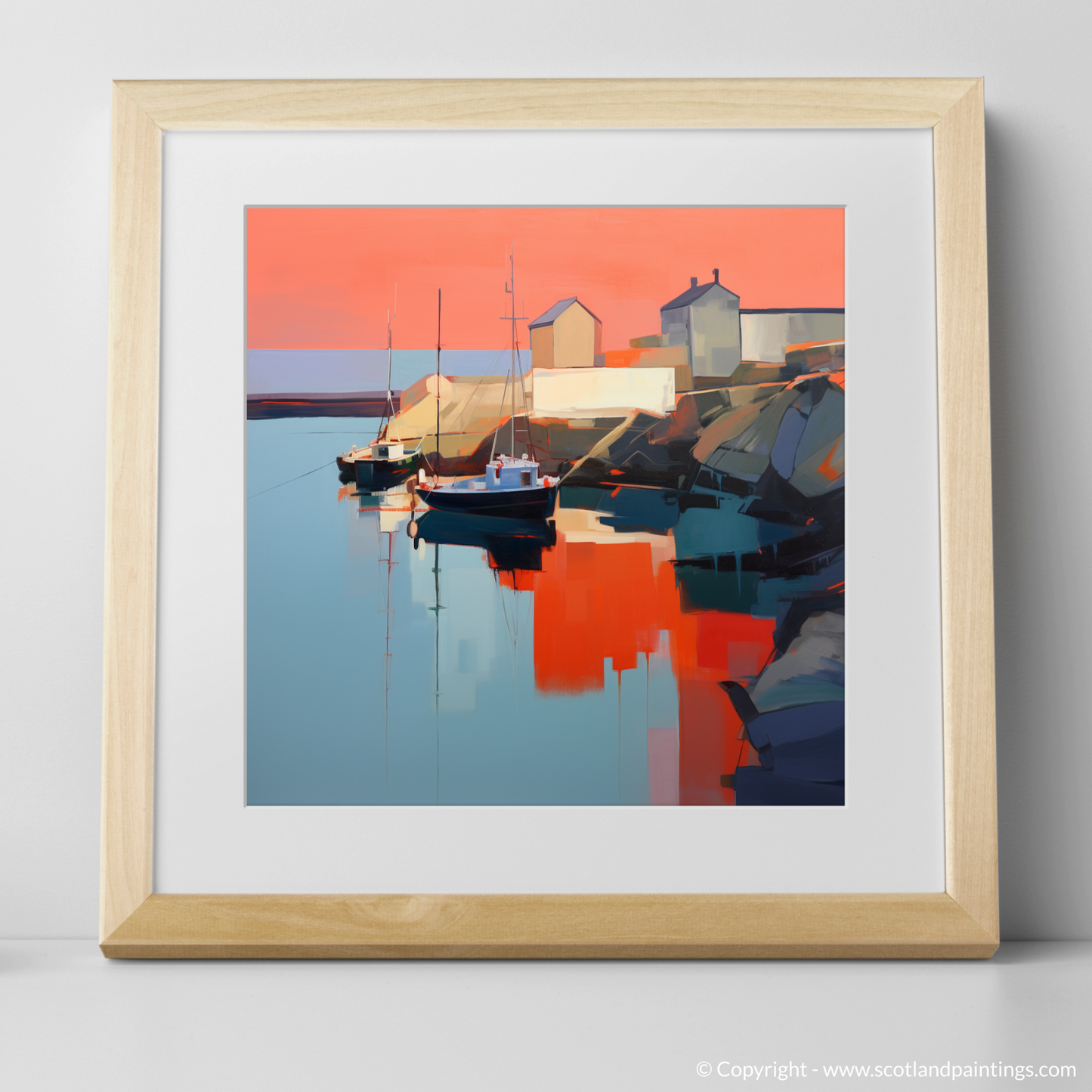 Dusk at Portnahaven: A Contemporary Harbour Reflection