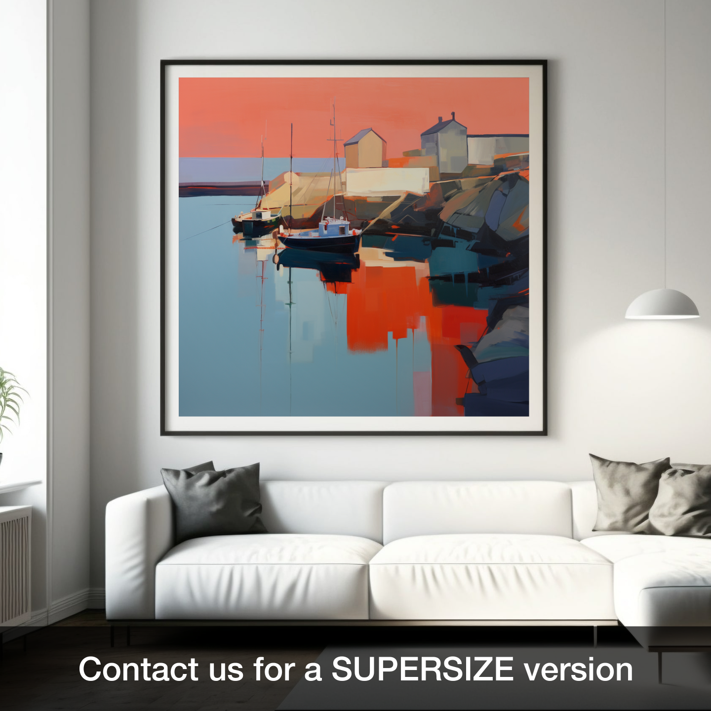 Dusk at Portnahaven: A Contemporary Harbour Reflection