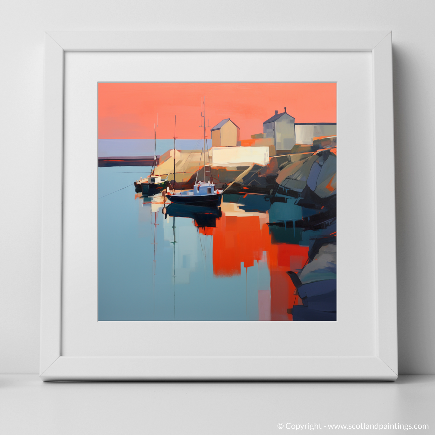 Dusk at Portnahaven: A Contemporary Harbour Reflection