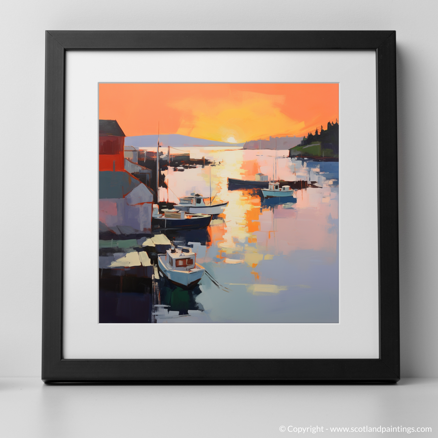 Tobermory Harbour at Sunset: A Contemporary Serenade in Colour