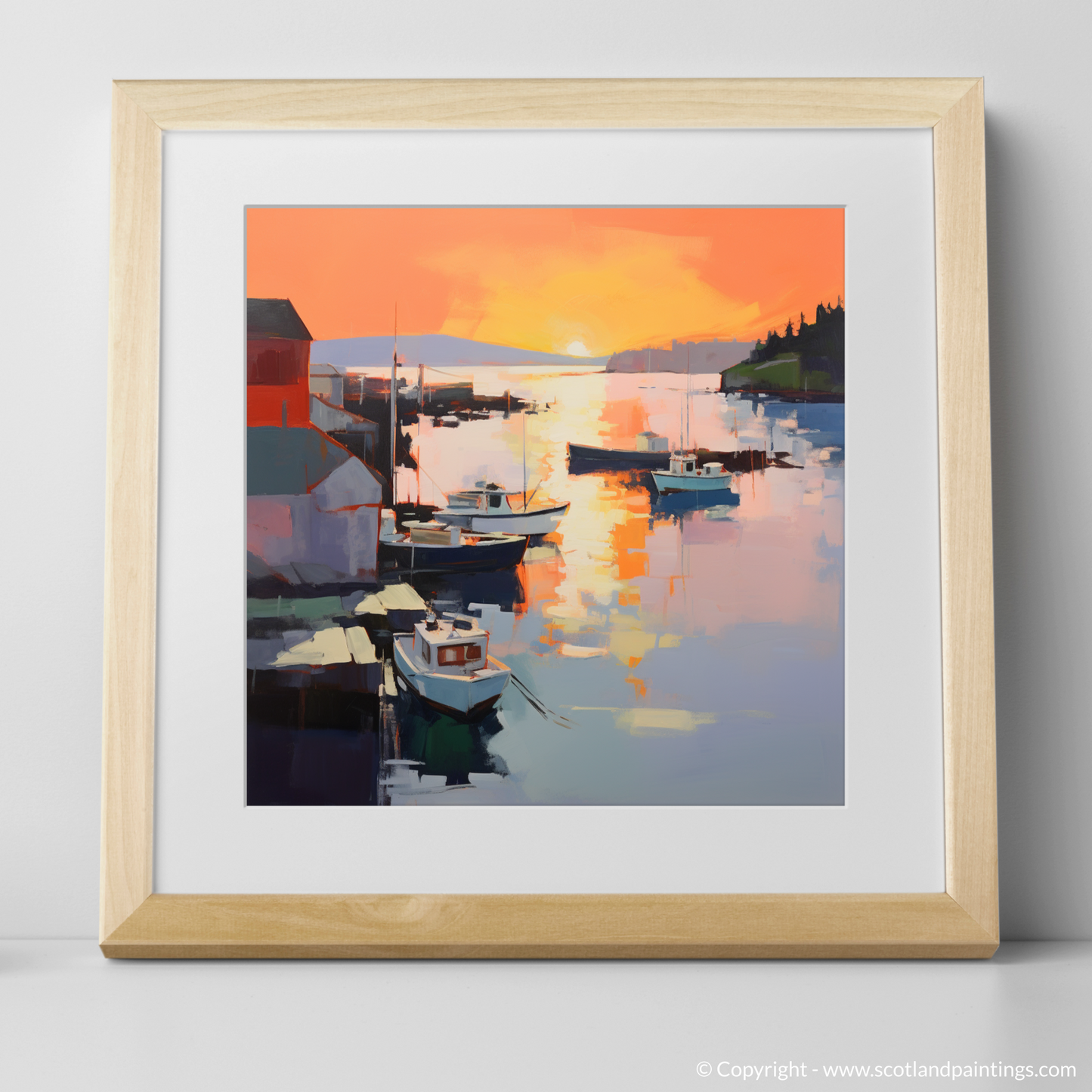Tobermory Harbour at Sunset: A Contemporary Serenade in Colour