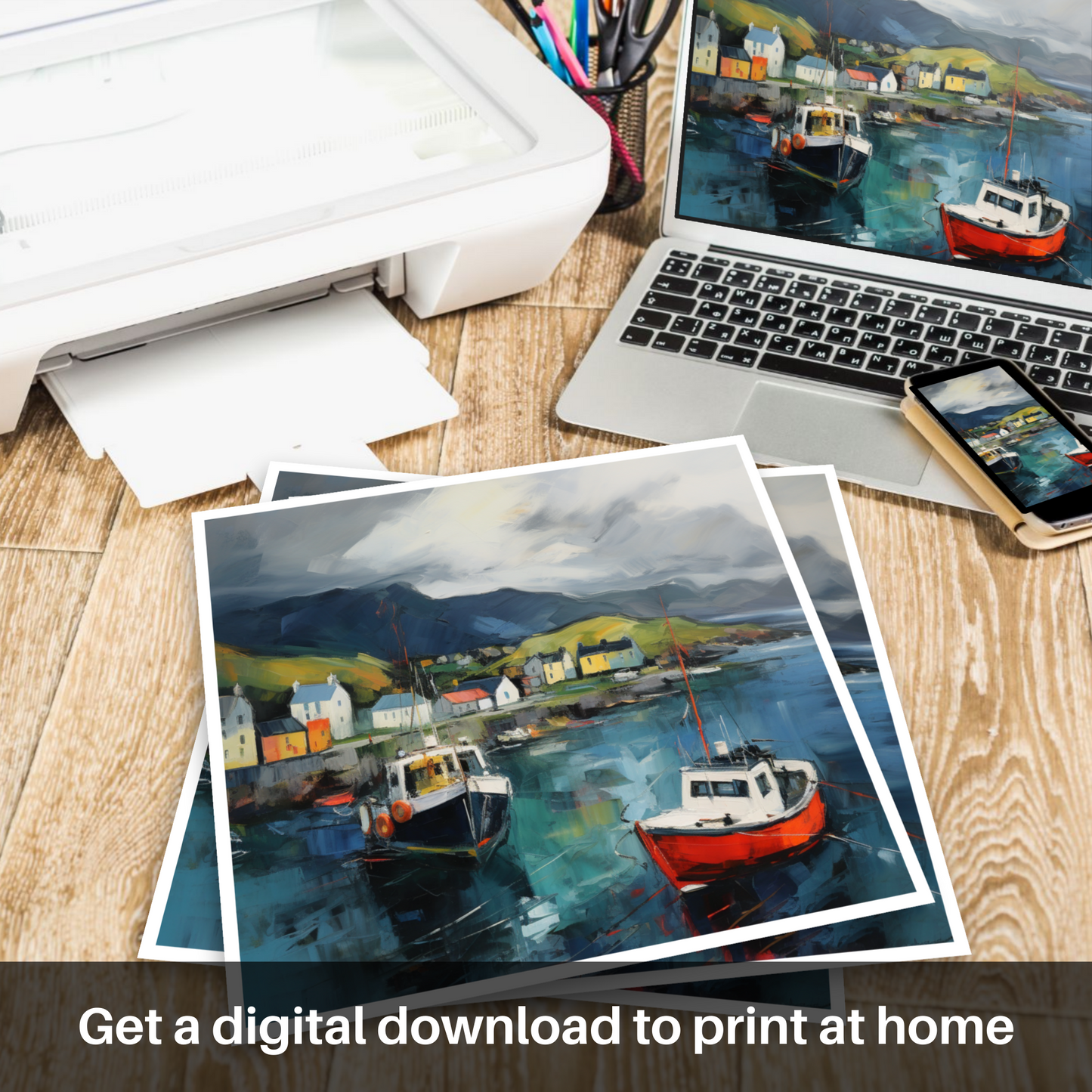Storm over Mallaig Harbour