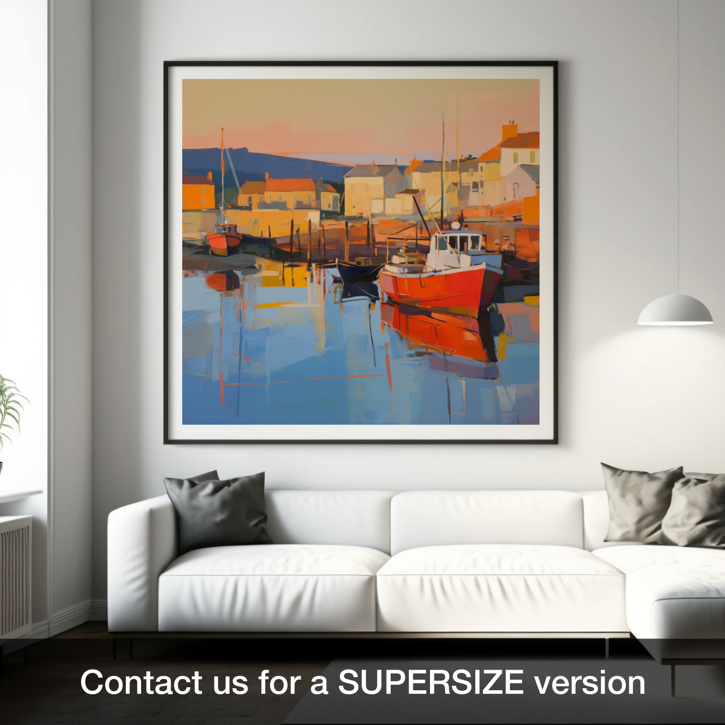 Millport Harbour at Golden Hour: A Contemporary Scottish Seascape