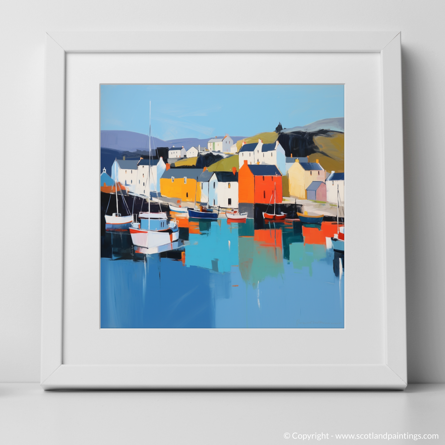 Portree Harbour Serenity: A Contemporary Ode to Scotland's Coastal Charm