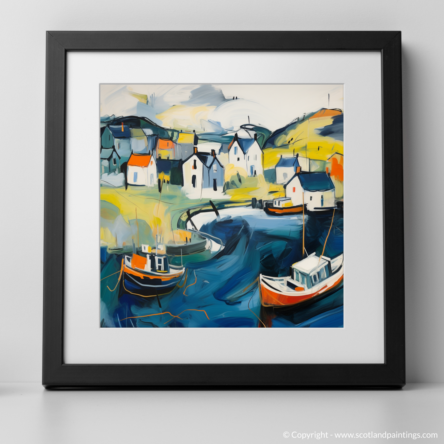 Harbour Hues: An Abstract Ode to Port Ellen