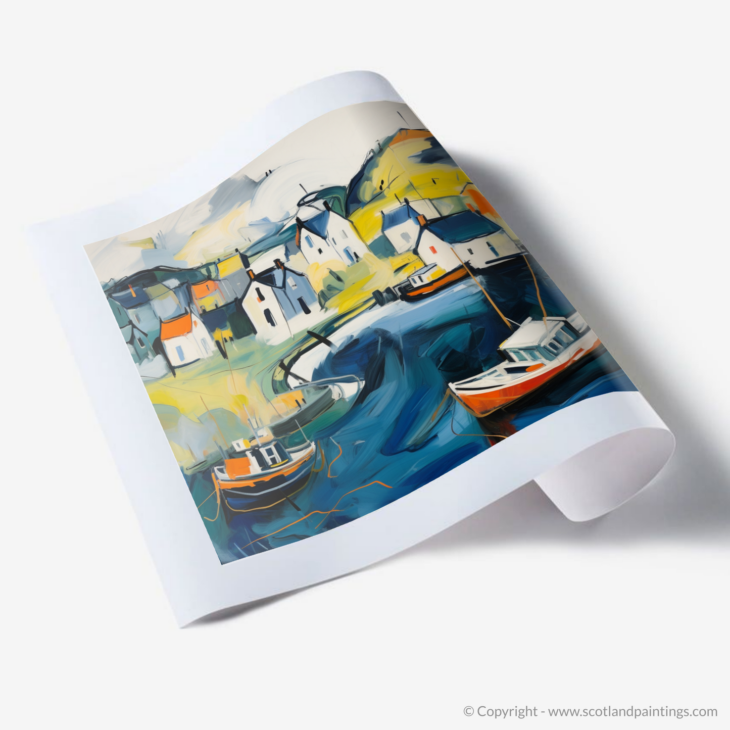 Harbour Hues: An Abstract Ode to Port Ellen