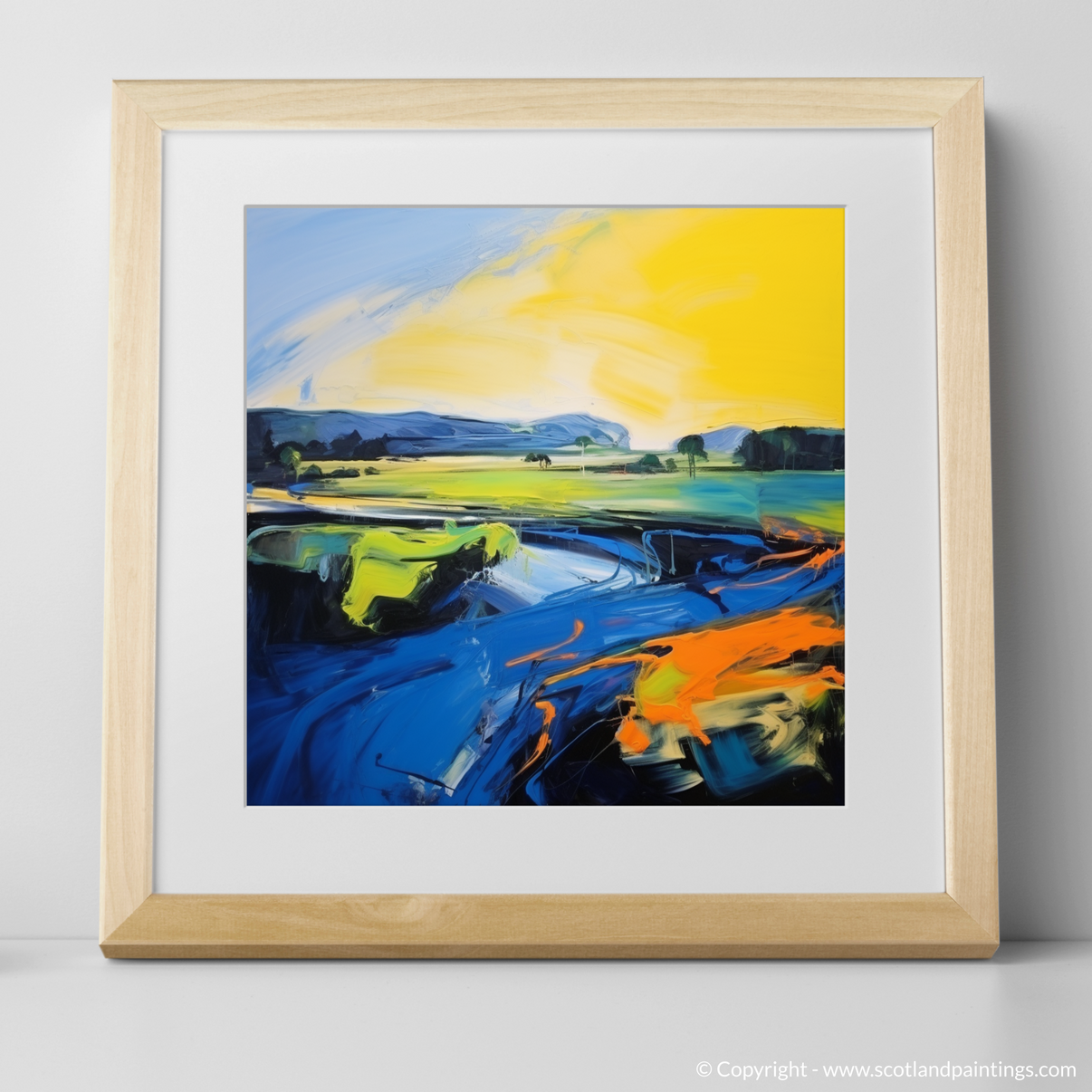 Riverside Reverie: An Abstract Ode to River Forth – Scotland Paintings ...
