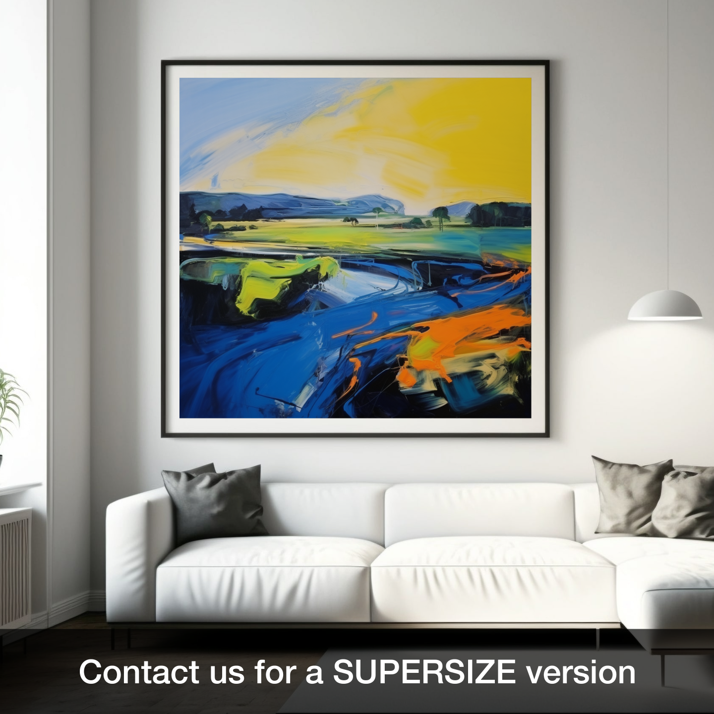 Riverside Reverie: An Abstract Ode to River Forth – Scotland Paintings ...